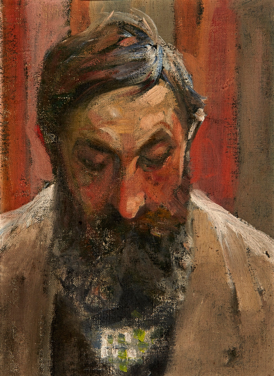 Artwork by Paul Friedrich Wilhelm Balmer, Selbstbildnis, Made of oil on canvas