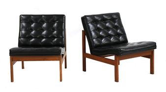 A pair of Danish teak 'Moduline' lounge chairs - Torben Lind
