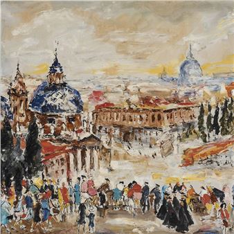 Untitled (Street Scene) - Sylvie Margot