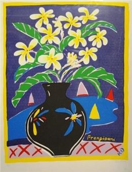 ケンドーン Ken Done「Fijian Flower」版画13/200 Ken Done | FRANGIPANI | MutualArt