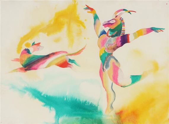 Dancing figures by Braam Kruger, 1979