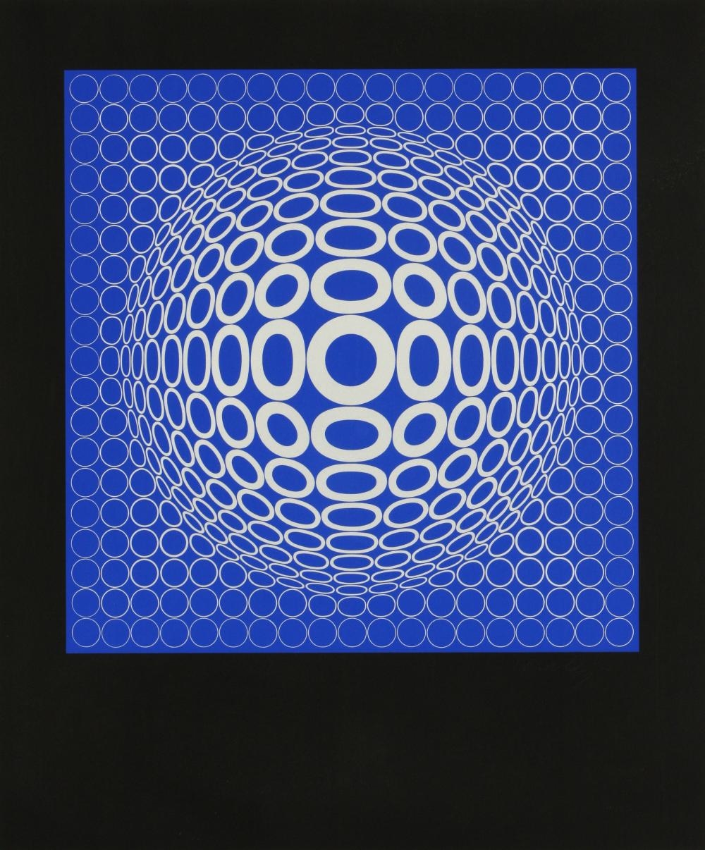 Victor Vasarely, Feny, 1973, Reproduction Print for sale at Pamono