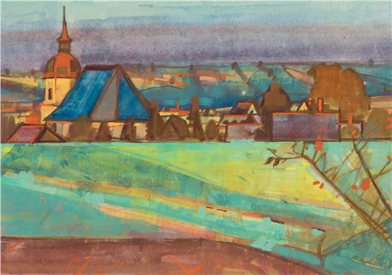 Frühsonne (über Johnsbach, vorn grünes Feld)