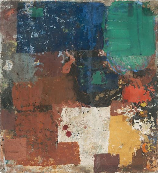 Überlagerung von Farbflächen by Hermann Glöckner, 1948