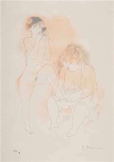Beim Schminken by Jeanne Mammen, Um 1930-32