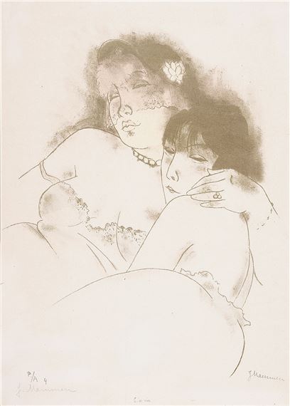Siesta by Jeanne Mammen, Um 1930-32