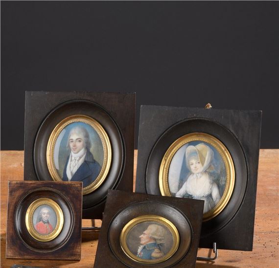 Portraits d'Anne Guy Gérard Charles Dupleix de Cadignan et de sa femme née Marie Stéphanie Hunter by Pierre Noel Violet