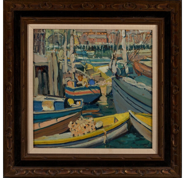 Jane Peterson | Boats at Harbor | MutualArt
