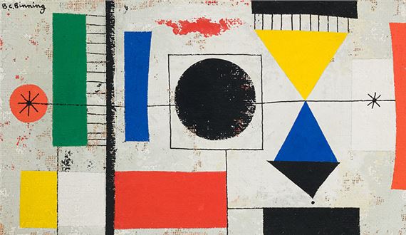 Various Forms in Space by Bertram Charles Binning, dated 1956