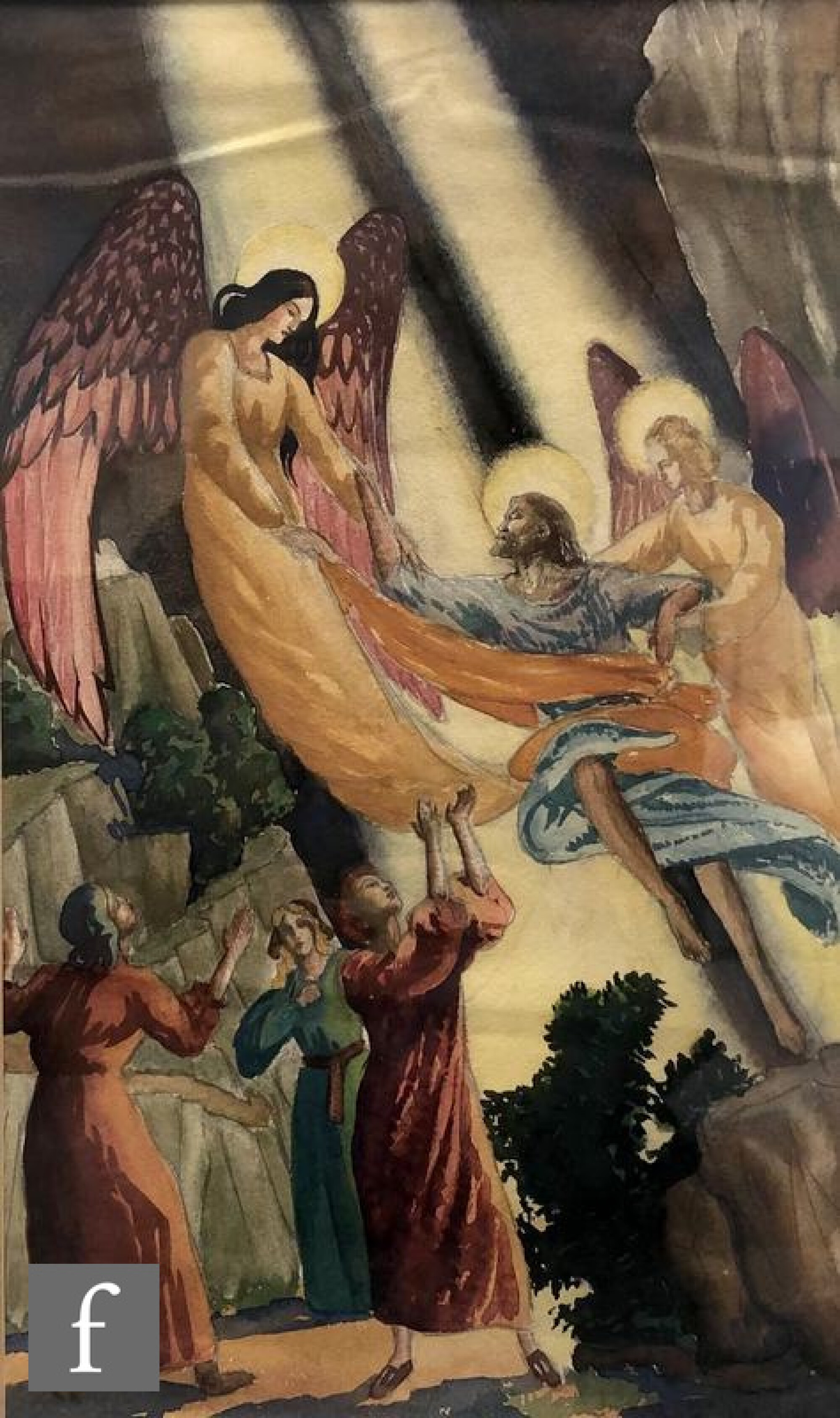 Artwork by Mary Elizabeth Lambert Graham, The Ascension, Made of watercolour