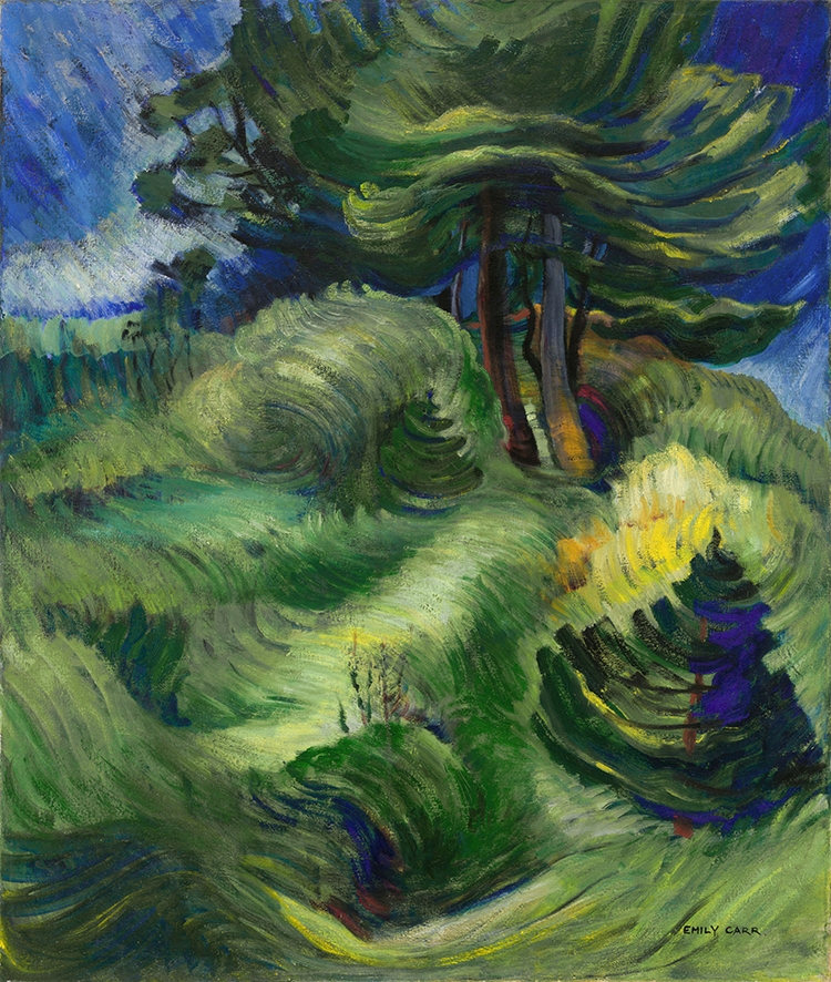 Artwork by Emily Carr, Tossed by the Wind, Made of oil on canvas
