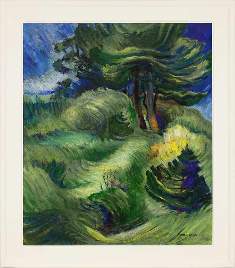 Artwork by Emily Carr, Tossed by the Wind, Made of oil on canvas