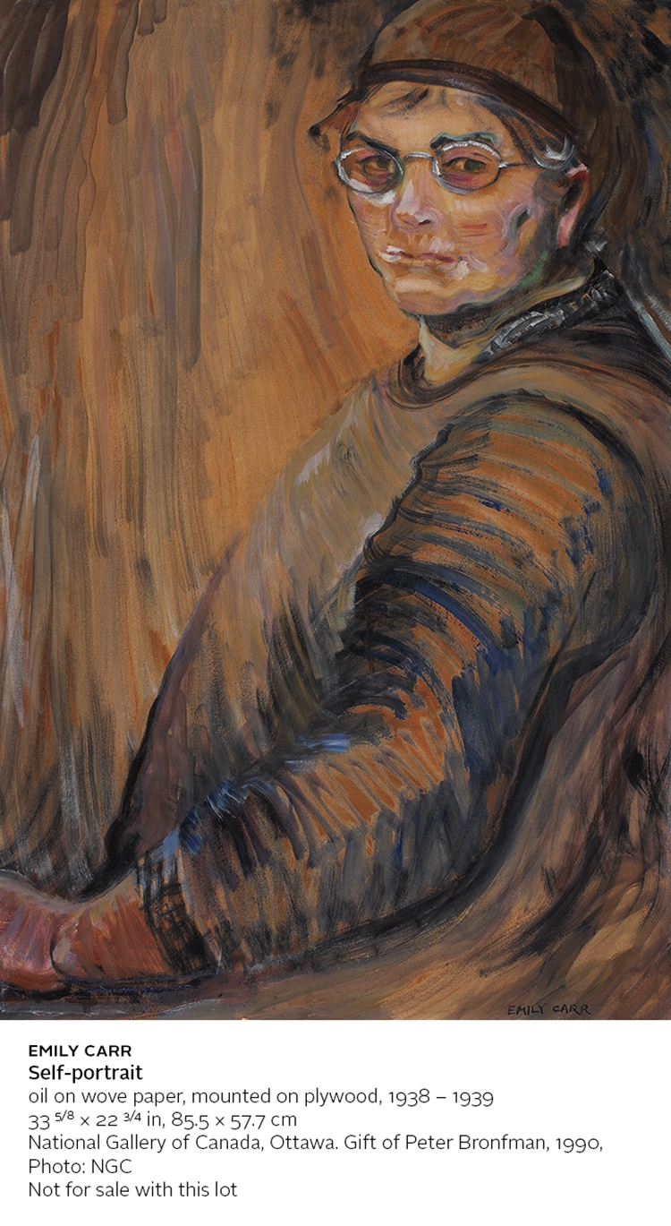 Artwork by Emily Carr, Tossed by the Wind, Made of oil on canvas