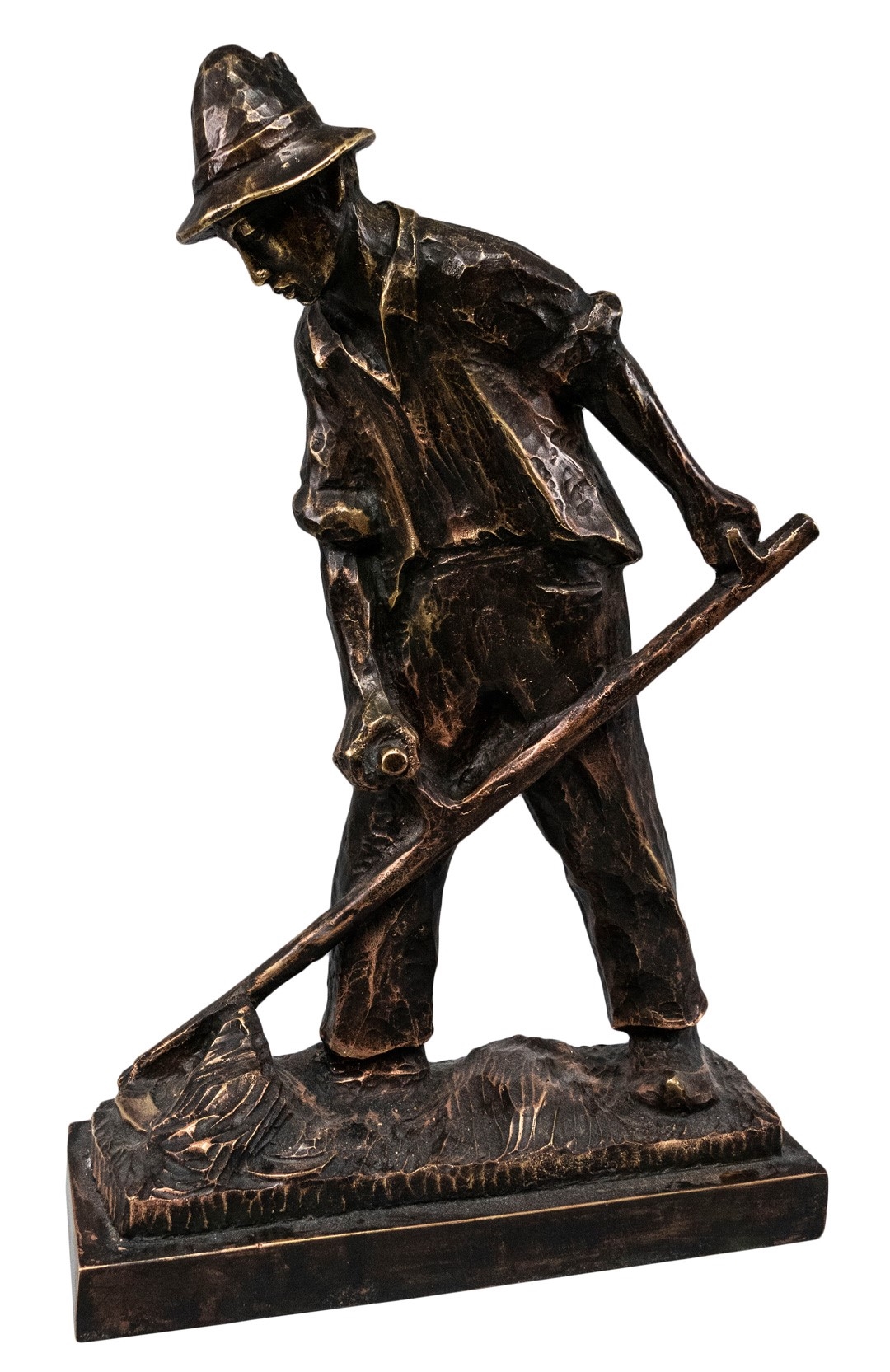 Artwork by Peer Merloe, The Mower, Made of bronze