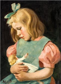 Kislány babával - Ida Konek