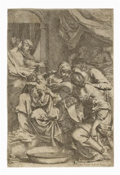 La nascita della Vergine / Matrimonio mistico di Santa Caterina. by Carlo Maratta