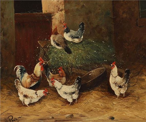 View from a chicken yard by A. Prehn