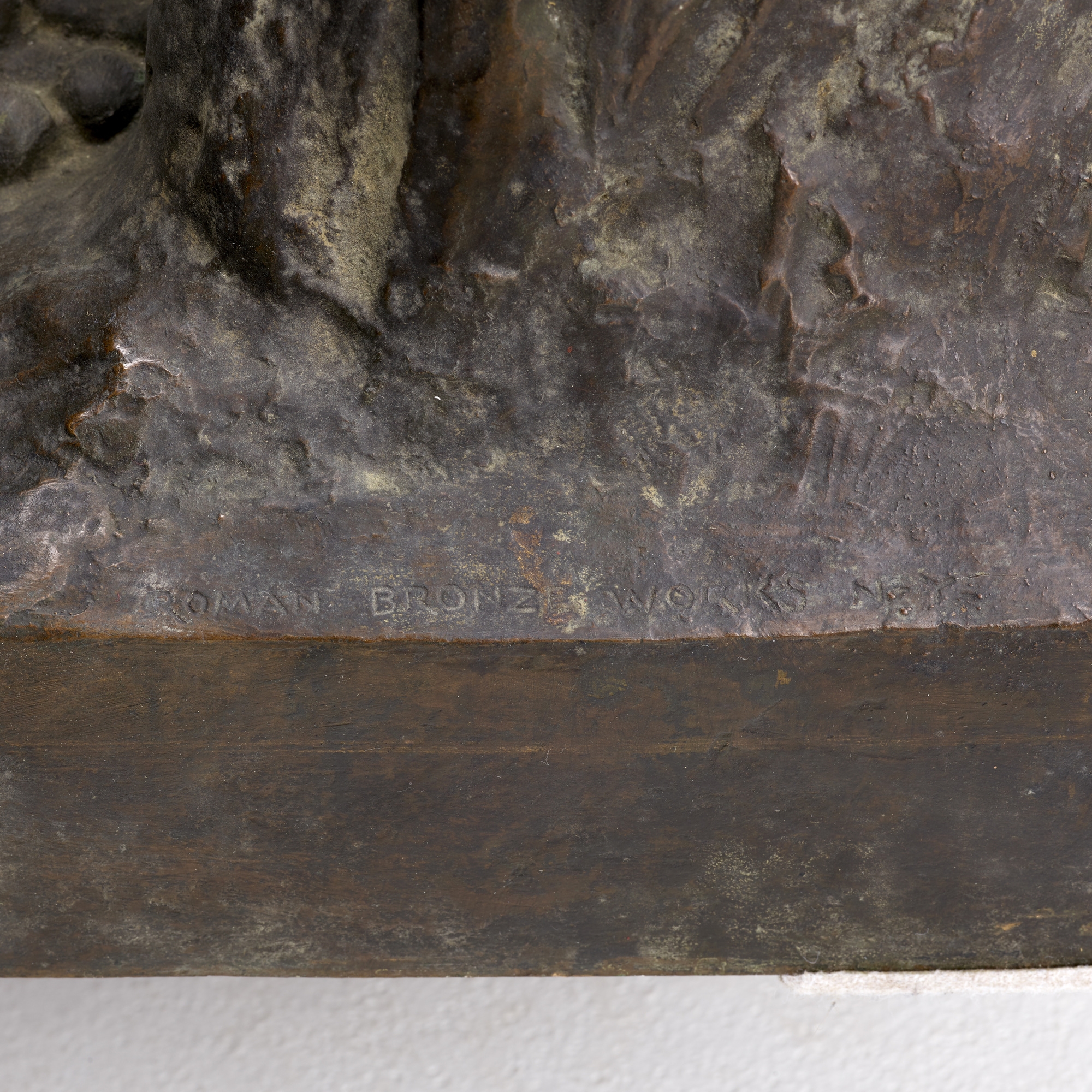 Artwork by Janet Scudder, Wall Fountain, Made of bronze