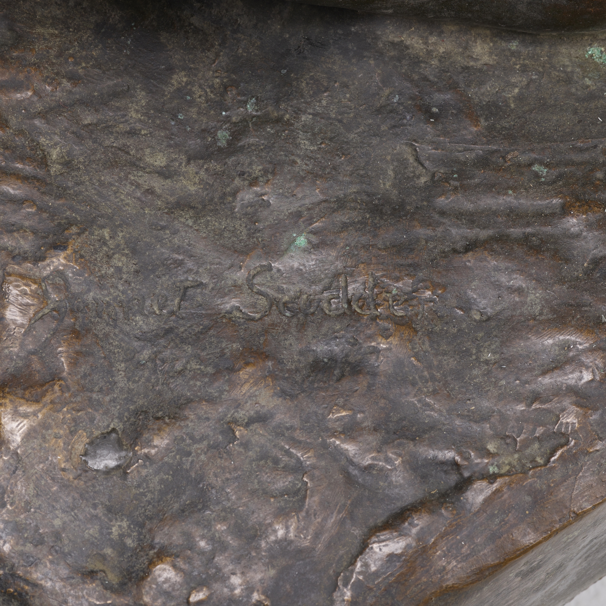 Artwork by Janet Scudder, Wall Fountain, Made of bronze