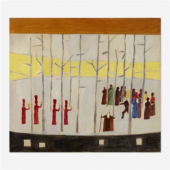 Stage Scene / Figures by Myron Lechay, 1923