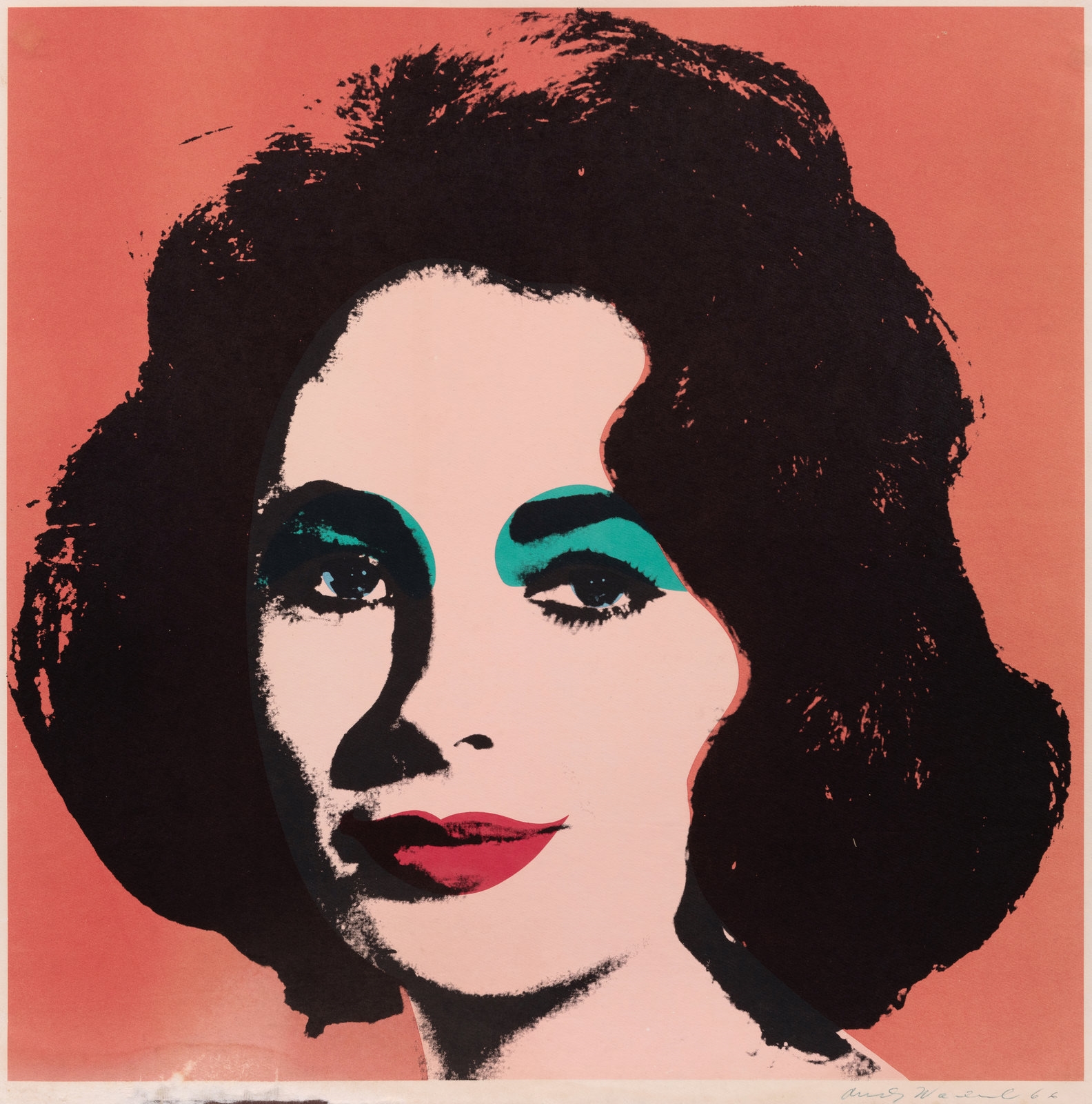 Liz by Andy Warhol, dated 1966