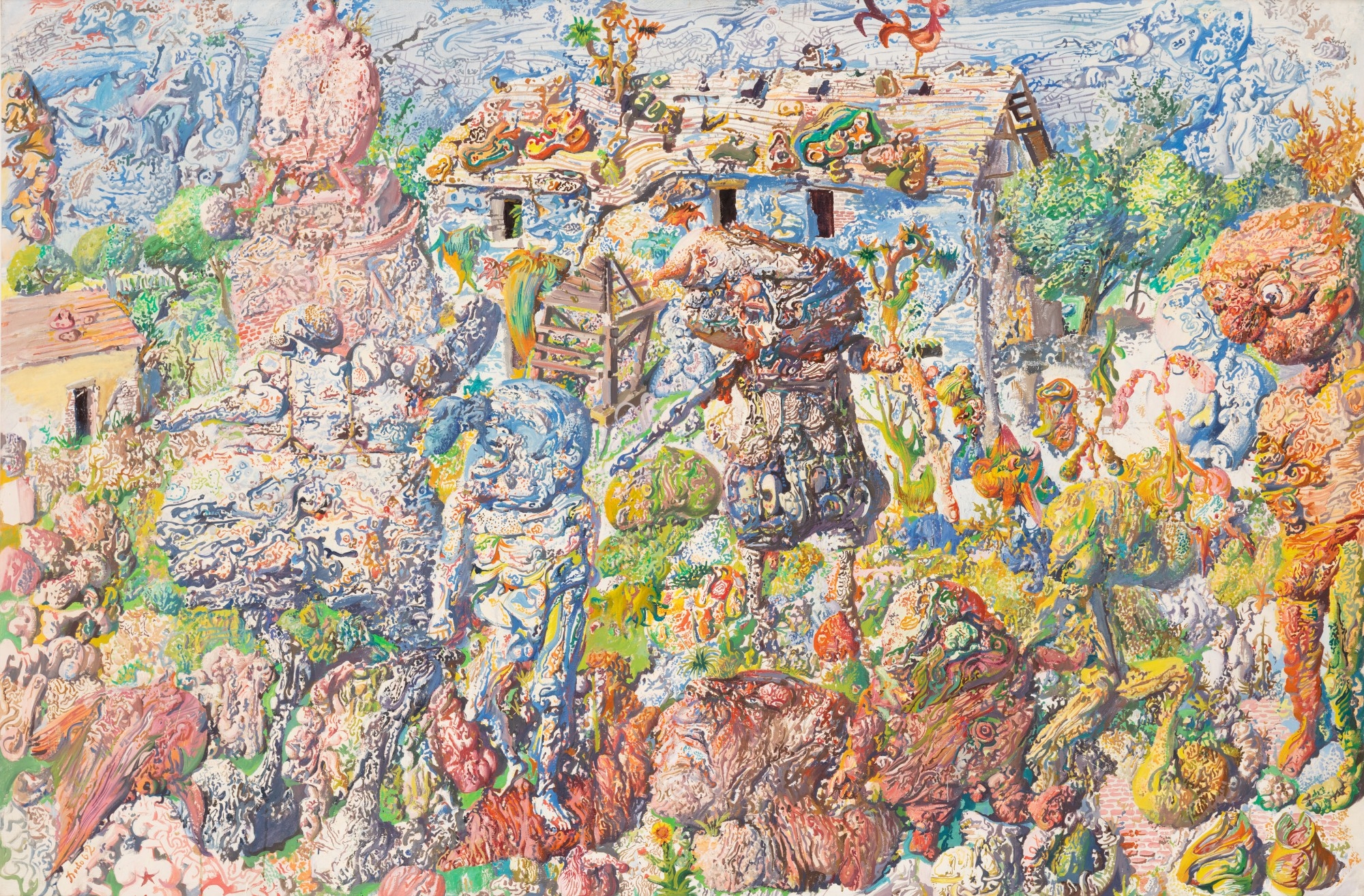 Artwork by Miodrag Djuric Dado, Untitled, Made of oil on canvas