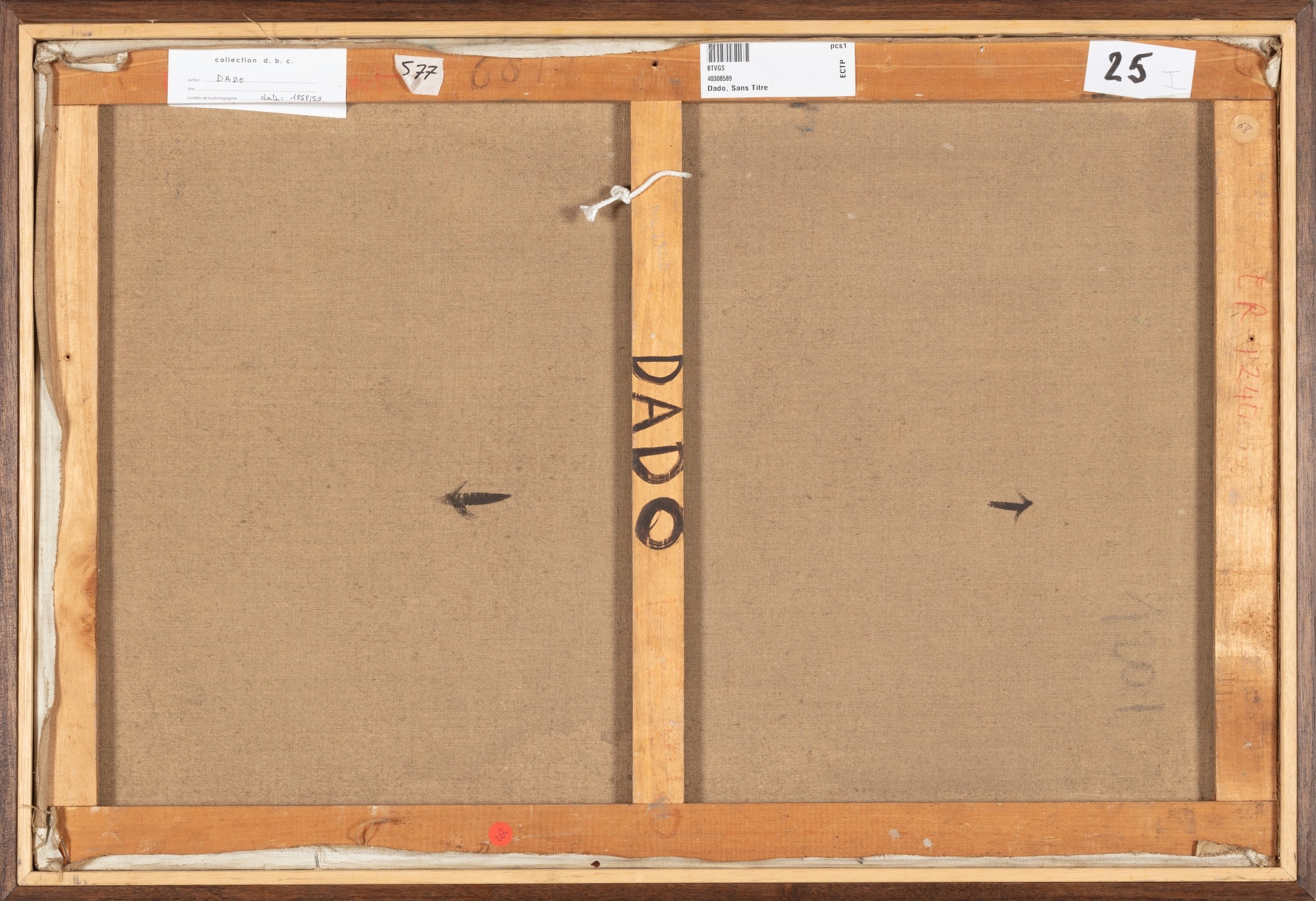 Artwork by Miodrag Djuric Dado, Untitled, Made of oil on canvas