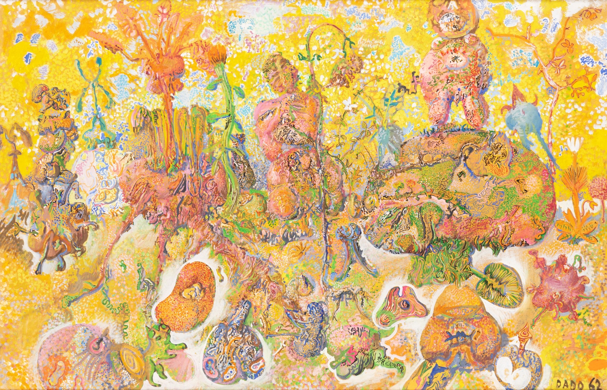 Artwork by Miodrag Djuric Dado, Untitled, Made of oil on canvas