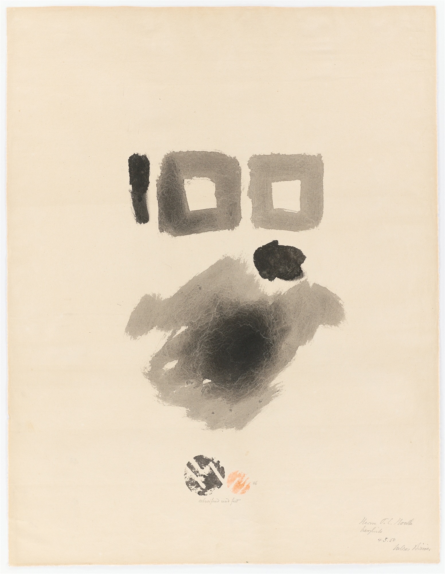 Julius Bissier | schweifend und fest (1946) | MutualArt