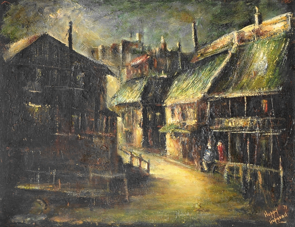 Artwork by Charles Edward Hopgood, "Quiet Evening, Paddington", Made of Oil on Board