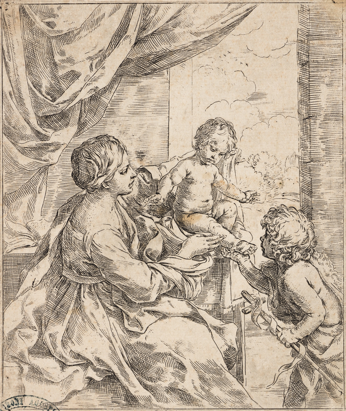 Reni Guido | The Virgin and Child with St. John the Baptist; The Holy ...