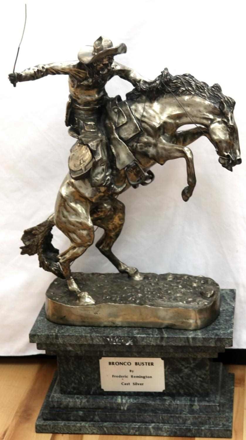 Frederic Remington Bronco Buster Sculpture MutualArt