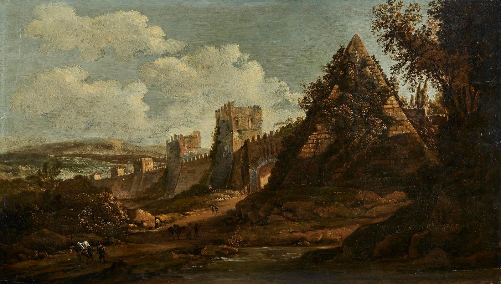 Italian School, 18th Century | Les remparts de Rome | MutualArt