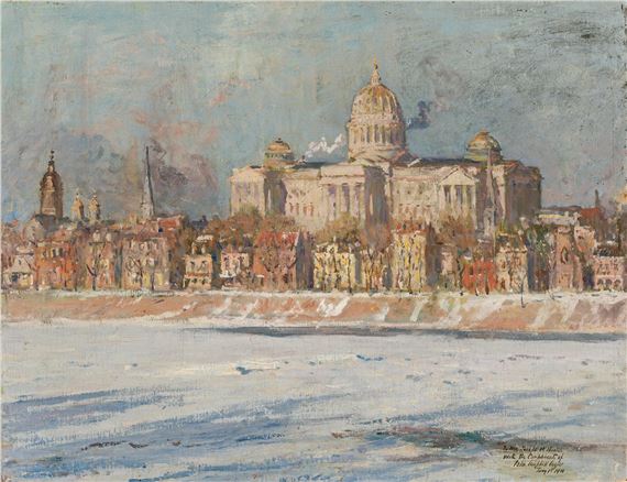 The Pennsylvania State Capitol Building, Harrisburg by Colin Campbell Cooper, Jany 1, 1910