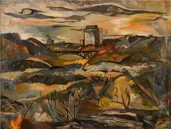 Paysage by Oskar Herman, 1936