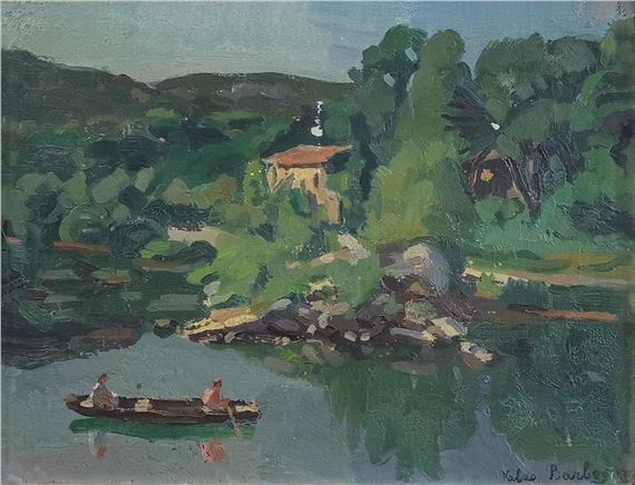 Promenade en barque by Louis Valdo-Barbey