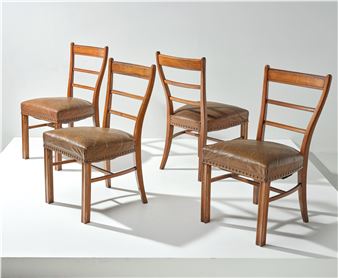 A set of four chairs - Fritz Gross