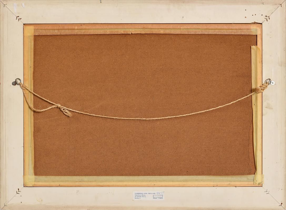 Artwork by Neville Henderson, Trinity College, Made of oil on board