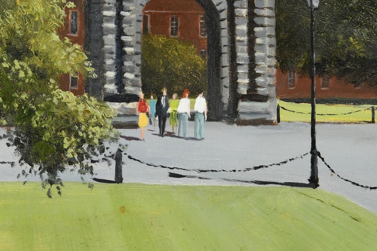 Artwork by Neville Henderson, Trinity College, Made of oil on board
