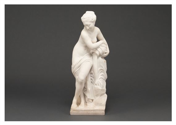 A LADY HOLDING A JAR by Etienne Lenhoir