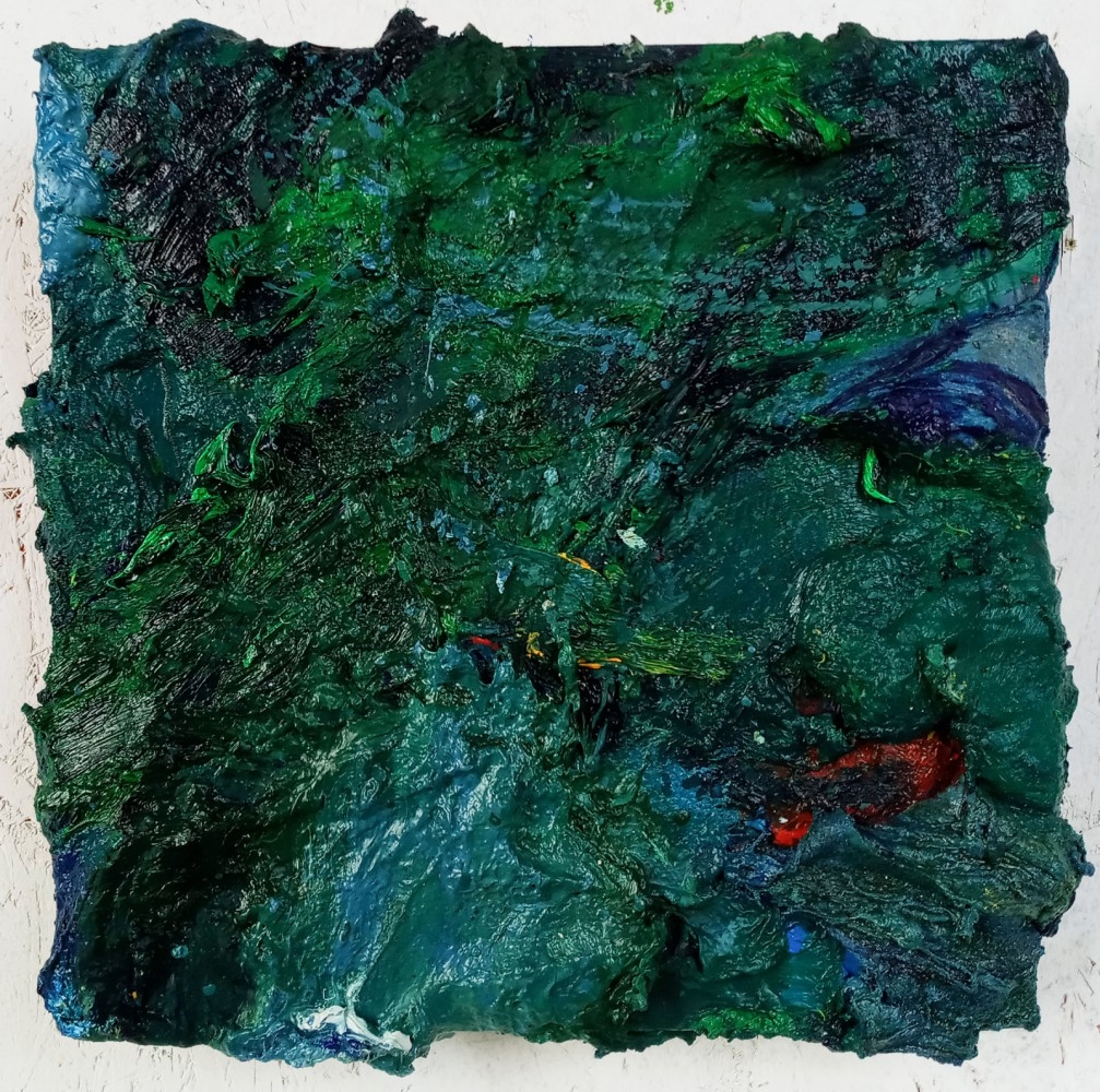 Artwork by Mikołaj Harmoza, Biomasa 3, 2021, Made of own technique / canvas