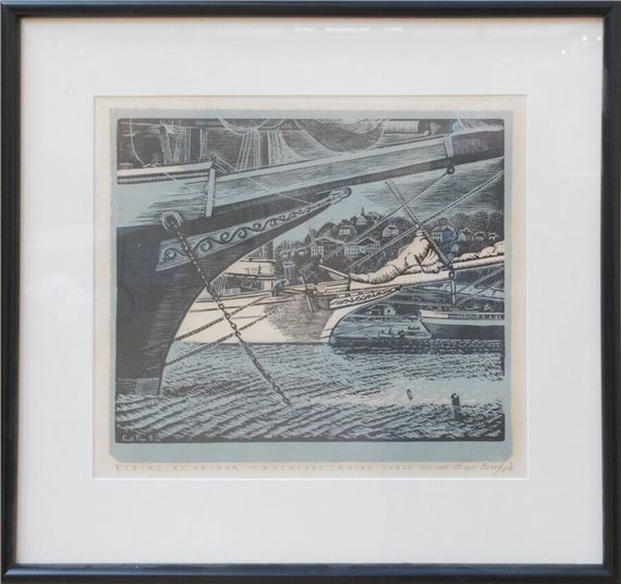 Riding at Anchor - Rockport, Maine Coast by Caroll Thayer Berry