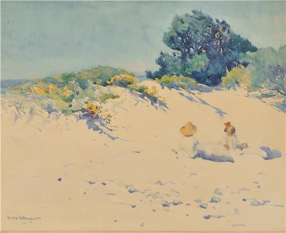 Children at the Beach by Sears Gallagher
