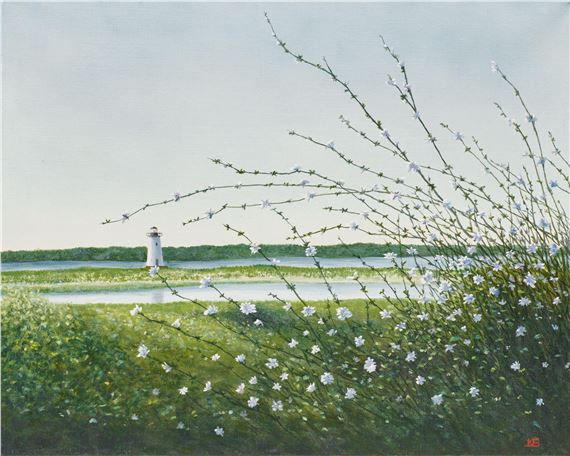 Chicory, Edgartown Light by Kib Bramhall