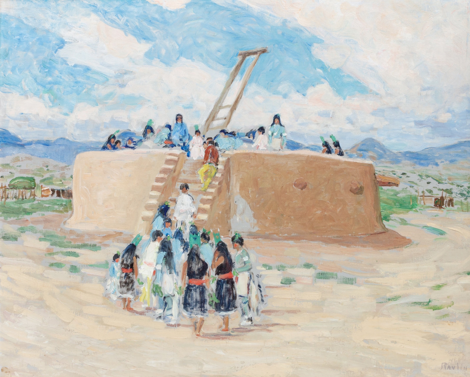 Grace Ravlin Cochiti Corn Dancers MutualArt