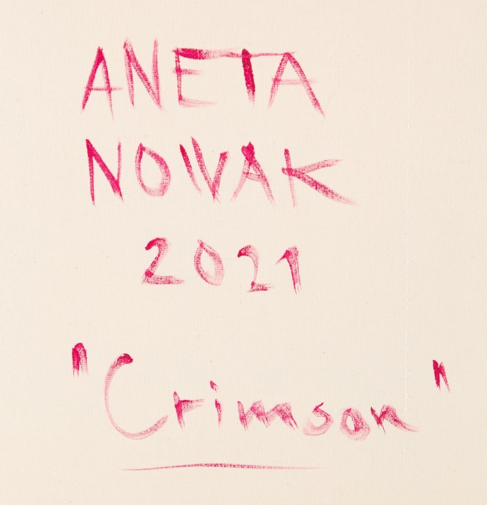 Artwork by Aneta Nowak, Crimson, Made of acrylic/canvas