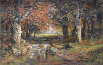 RUISSEAU EN SOUS-BOIS, AUS-DEM WIENERWALDE - A. Egger