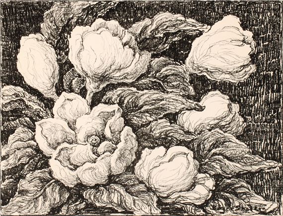 Magnolias by Birger Sandzén, 1946