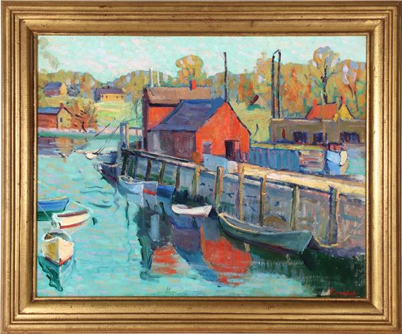 An Untitled View of Motif #1 Rockport Massachusetts by Fern Isabel Coppedge, Early 20th century