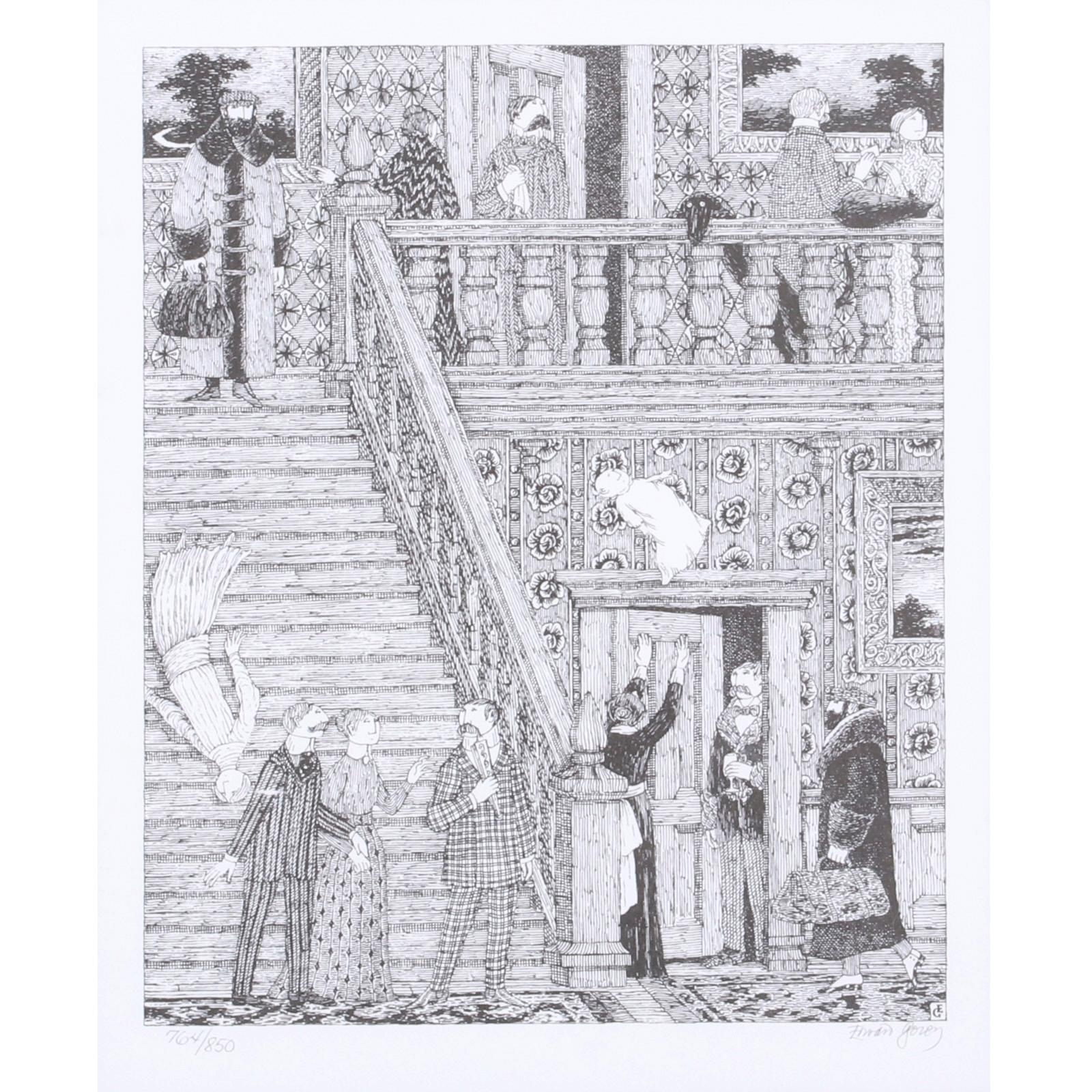 #3 (series printed for Signals, National Public Radio) by Edward Gorey